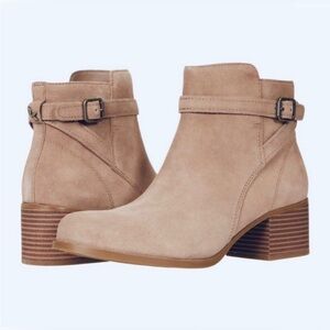 Koolaburra By Ugg Womens Erena Ankle Booties Brown Block Heels Zip Buckle Sz 10
